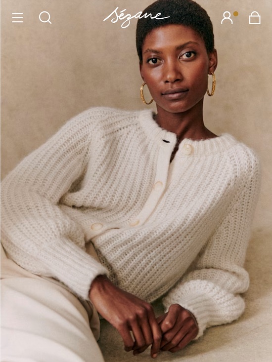 Sezane Sweaters - Sézane Cardigan - Ecru Women’s Sweater